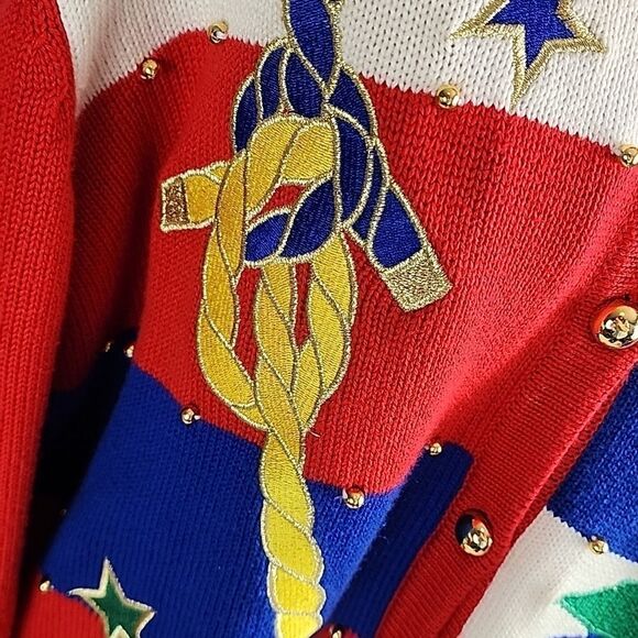 Nautical Cardigan Sweater Doncaster - Picture 6 of 16